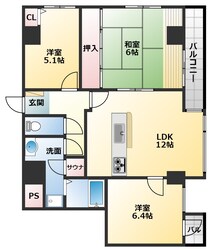 キャナルコート神田の物件間取画像